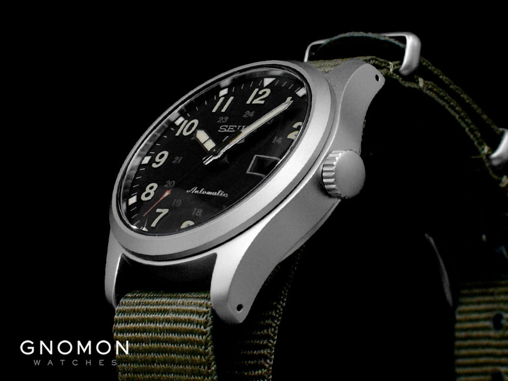 Seiko 5 Sports Field Sports Style Automatic 36 Black - Military Nylon Strap Ref. SBSA201