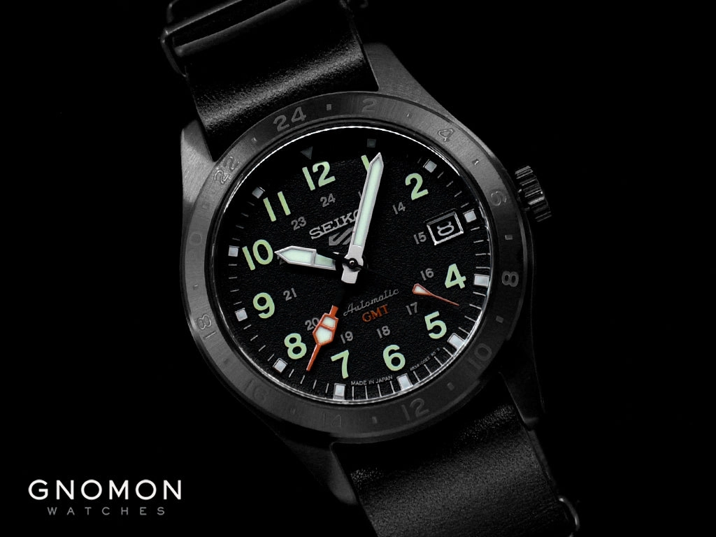 Seiko 5 Sports Field Street Style GMT Blackout Ref. SBSC013