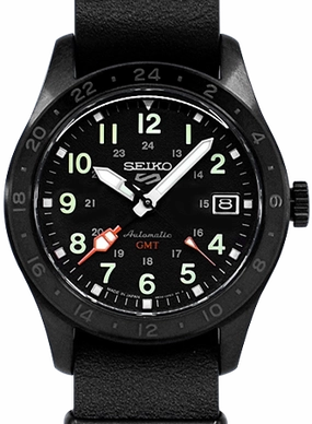Seiko 5 Sports Field Street Style GMT Blackout Ref. SBSC013