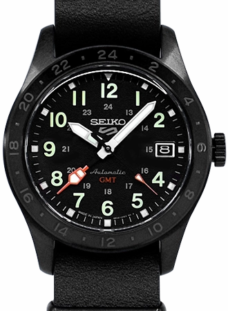 Seiko 5 Sports Field Street Style GMT Blackout Ref. SBSC013