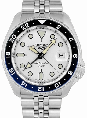 Seiko 5 Sports GMT Series White Ref. SBSC017