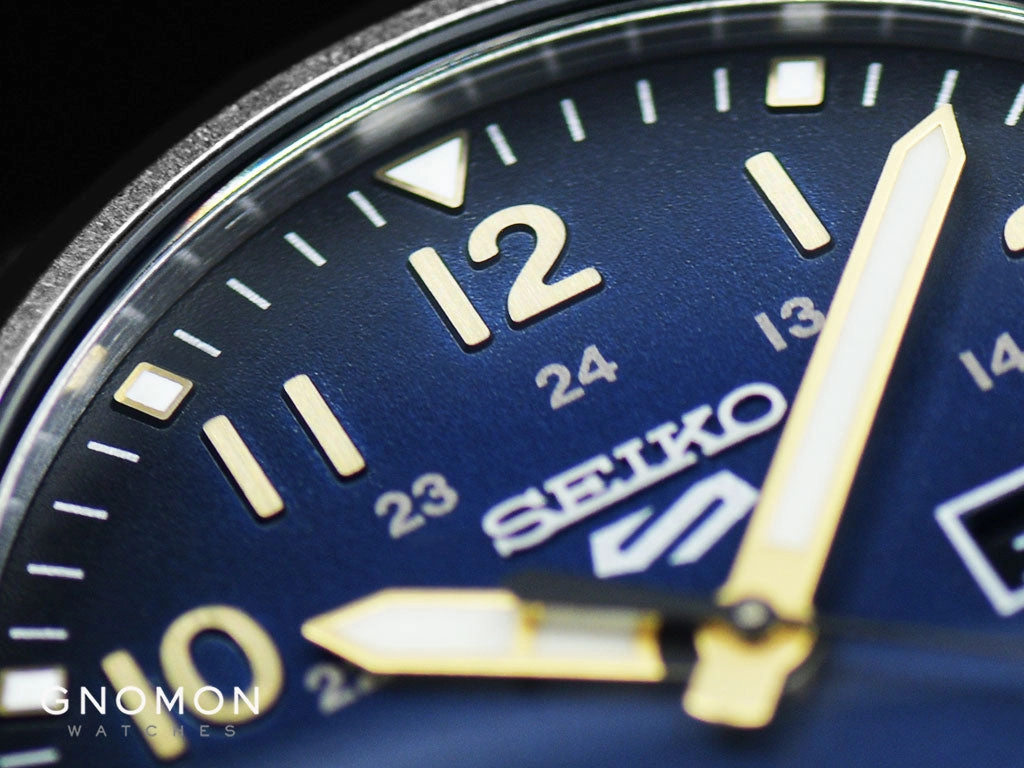 Seiko 5 Sports Military Style Blue - Leather Ref. SBSA119