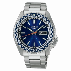Seiko 5 Sports Petrol Blue Checker Flag Special Edition - SRPK65K1