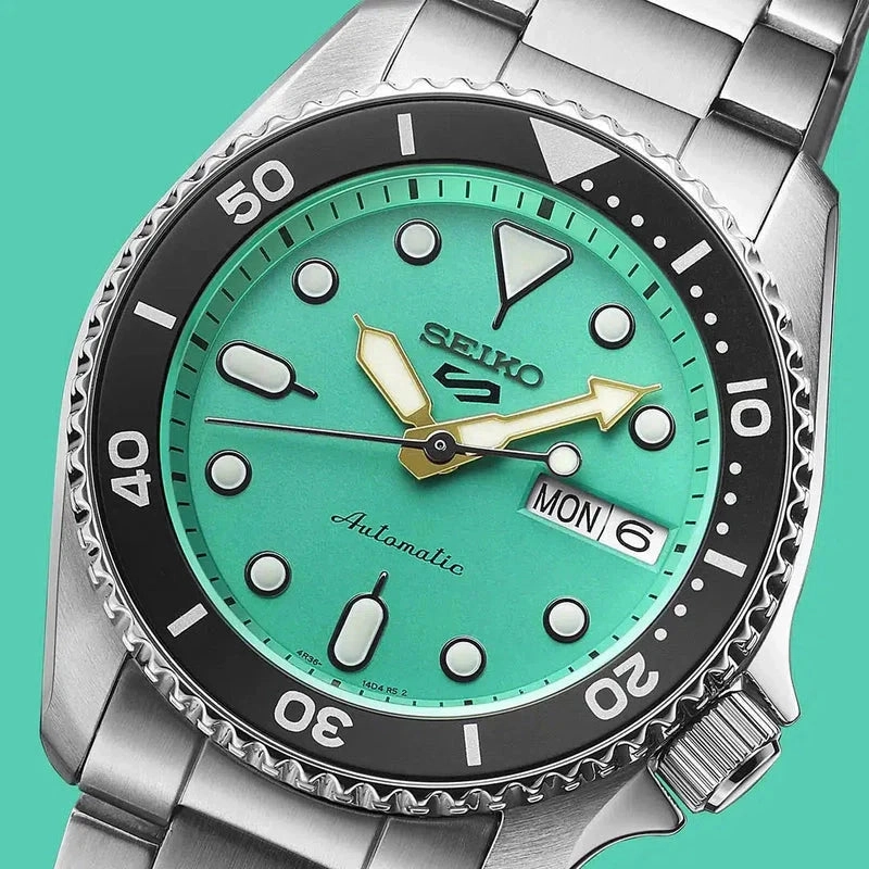 Seiko 5 Sports SKX Midi Teal Watch - SRPK33K1