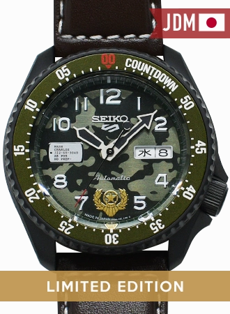 Seiko 5 Sports Street Fighter Series Guile "Indestructible Fortress" - Ltd Ed 9999pcs - Ref. SBSA081