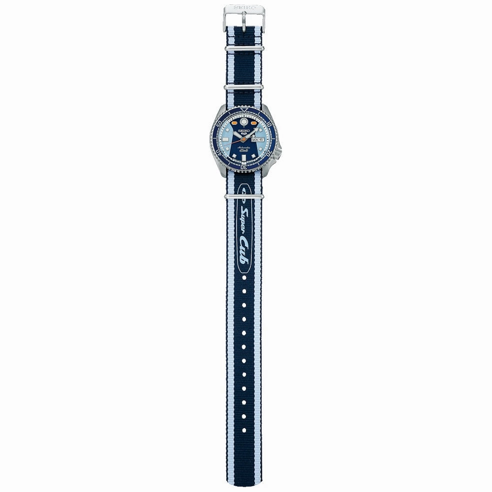 Seiko 5 Sports X Honda Super Cub Limited Edition Nylon Strap Watch SRPK37K1