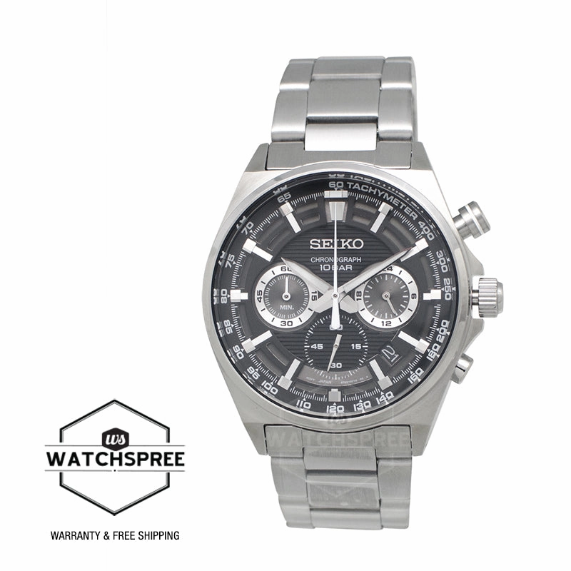Seiko Chronograph Quartz Stainless Steel Band Watch SSB397P1