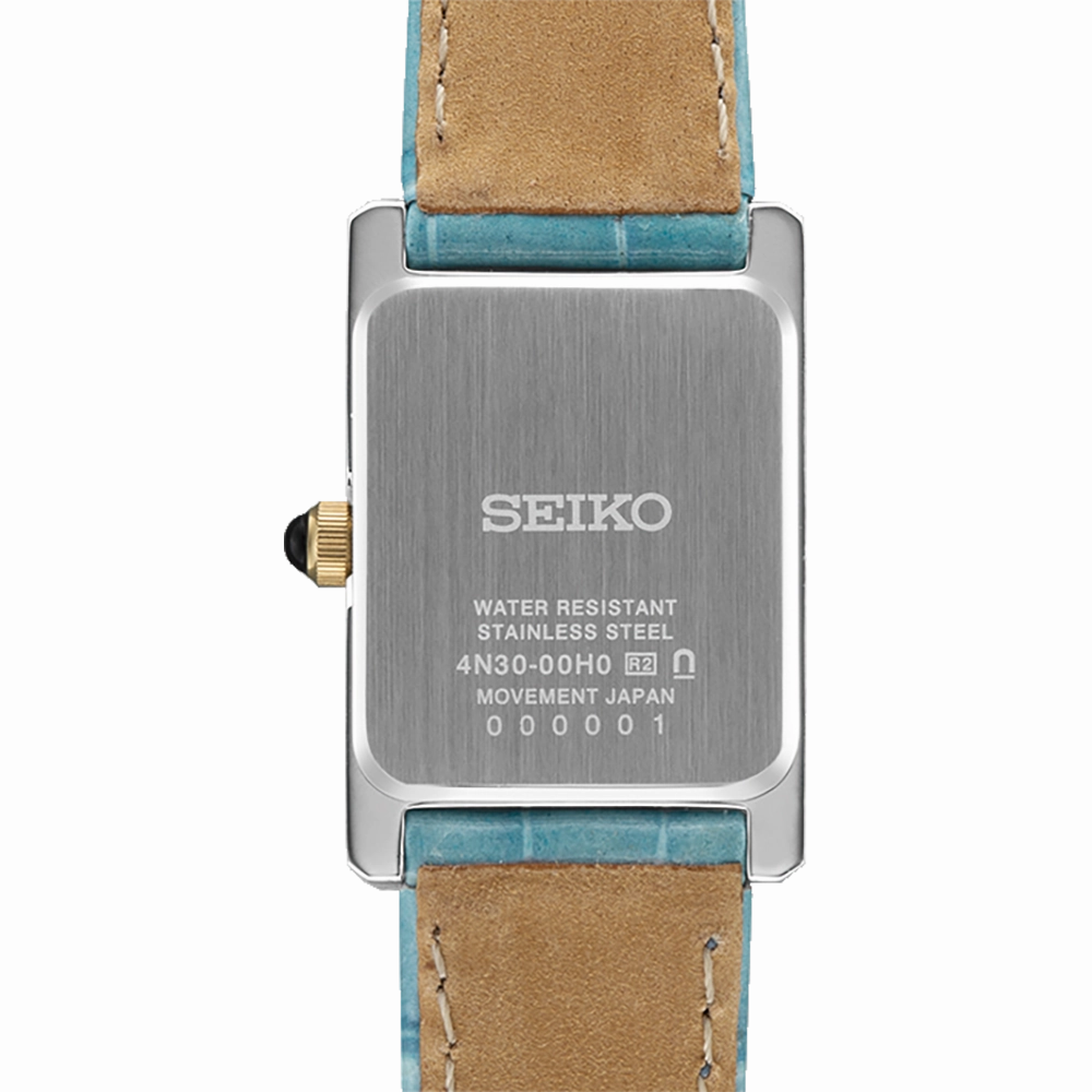Seiko Conceptual Analogue Blue Leather Women's Watch SWR101P