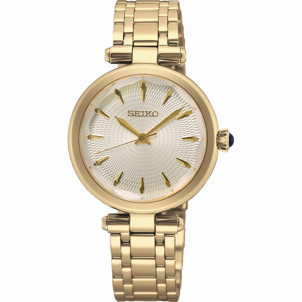 Seiko Conceptual Series Champagne Dial Stainless Steel Watch SRZ554P