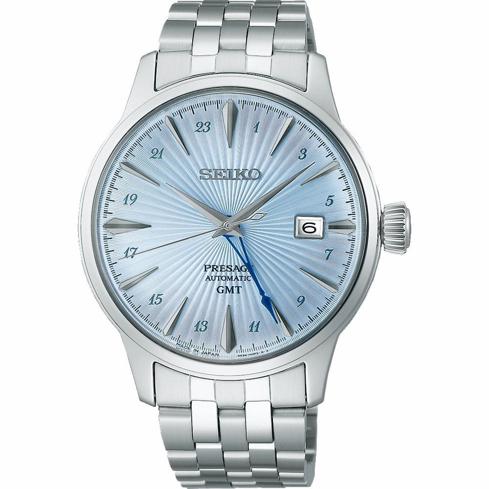 Seiko Presage Automatic GMT Stainless Steel Timepiece SSK037J