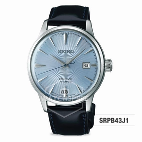 Seiko Presage (Japan Made) Automatic Black Calf Leather Strap Watch SRPB43J1 (Not For EU Buyers) (LOCAL BUYERS ONLY)