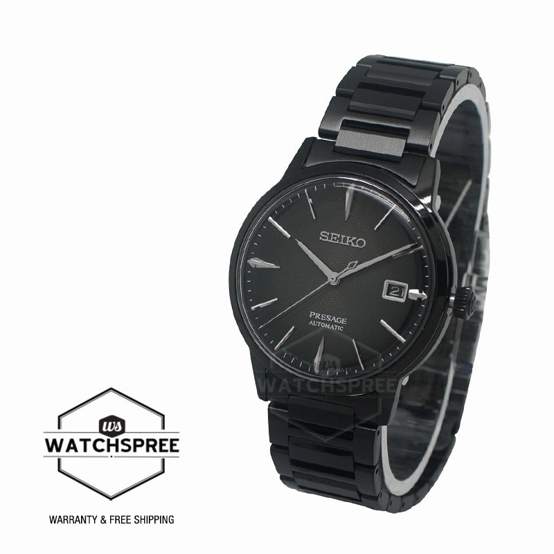 Seiko Presage (Japan Made) Automatic Black Stainless Steel Band Watch SRPJ15J1 (LOCAL BUYERS ONLY)