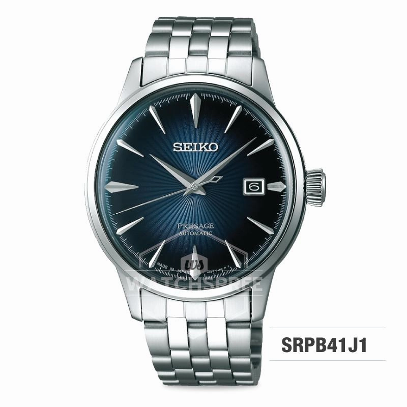 Seiko Presage (Japan Made) Automatic Silver Stainless Steel Band Watch SRPB41J1 (Not For EU Buyers) (LOCAL BUYERS ONLY)