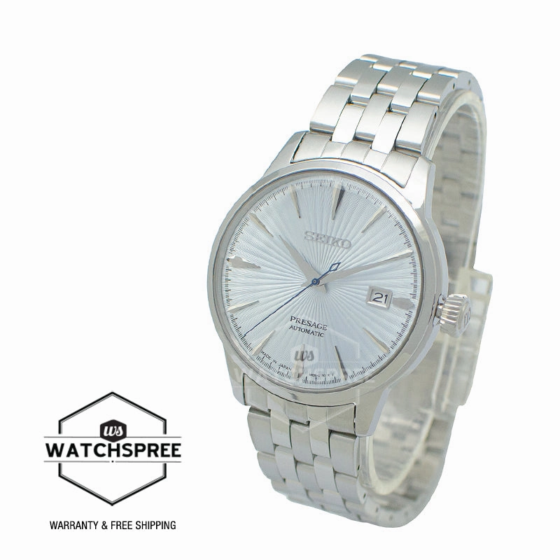 Seiko Presage (Japan Made) Automatic Silver Stainless Steel Band Watch SRPE19J1 (Not For EU Buyers) (LOCAL BUYERS ONLY)