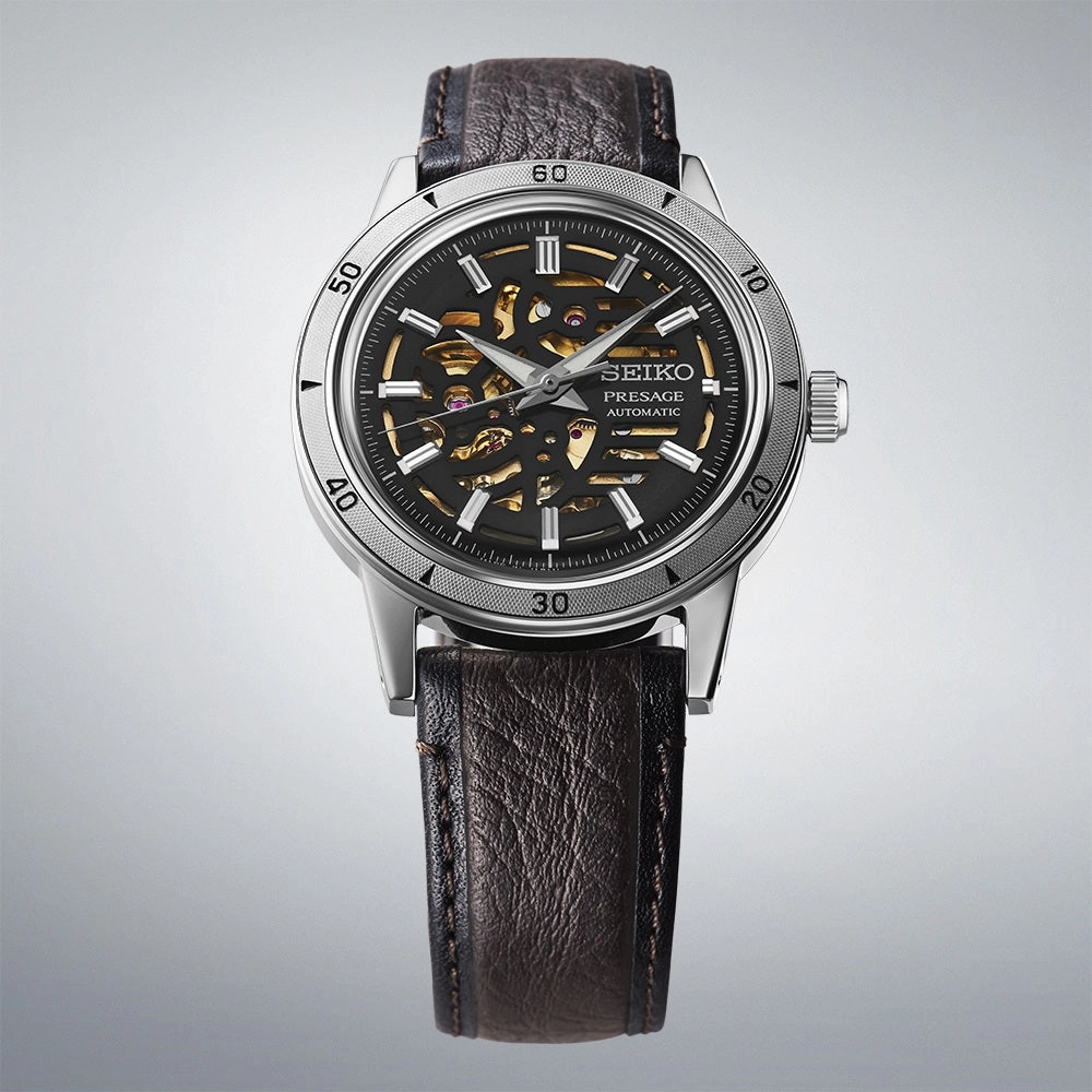 Seiko Presage Style 60's Elegant yet Rugged Biker Style Watch SSA461J1