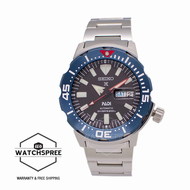 Seiko Prospex and PADI (Japan Made) Diver Special Edition Silver Stainless Steel Band Watch SBDY057 SBDY057J (LOCAL BUYERS ONLY)