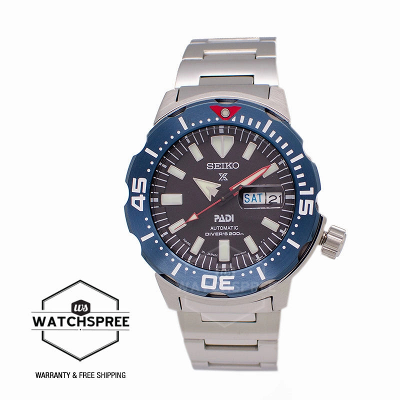 Seiko Prospex and PADI (Japan Made) Diver Special Edition Silver Stainless Steel Band Watch SBDY057 SBDY057J (LOCAL BUYERS ONLY)