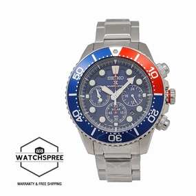 Seiko Prospex Diver's Solar Chronograph Silver Stainless Steel Band Watch SSC019P1 / SSC783P1 (LOCAL BUYERS ONLY)