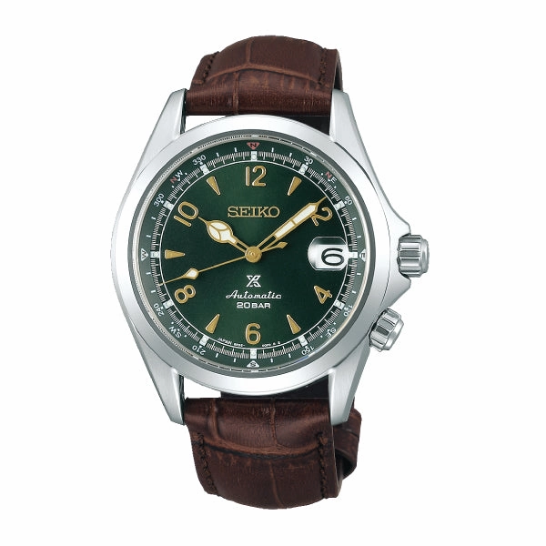 Seiko Prospex (Japan Made) Automatic Brown Calf Leather Strap Watch SPB121J1 (Not For EU Buyers) (LOCAL BUYERS ONLY)