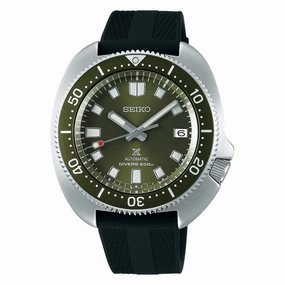 Seiko Prospex (Japan Made) Captain Willard Automatic Diver's Black Silicone Strap Watch SPB153J1