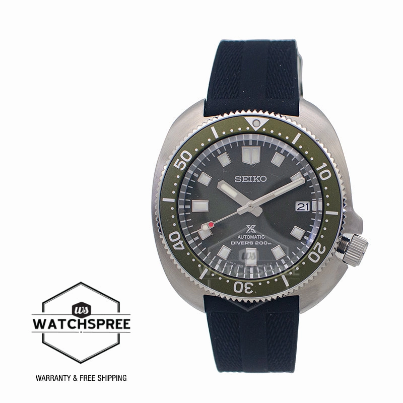 Seiko Prospex (Japan Made) Captain Willard Automatic Diver's Black Silicone Strap Watch SPB153J1