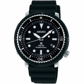 Seiko Prospex LOWERCASE Produced Limited Edition Solar Black Silicon Strap Watch STBR007 STBR007J (Not For EU Buyers) (LOCAL BUYERS ONLY)