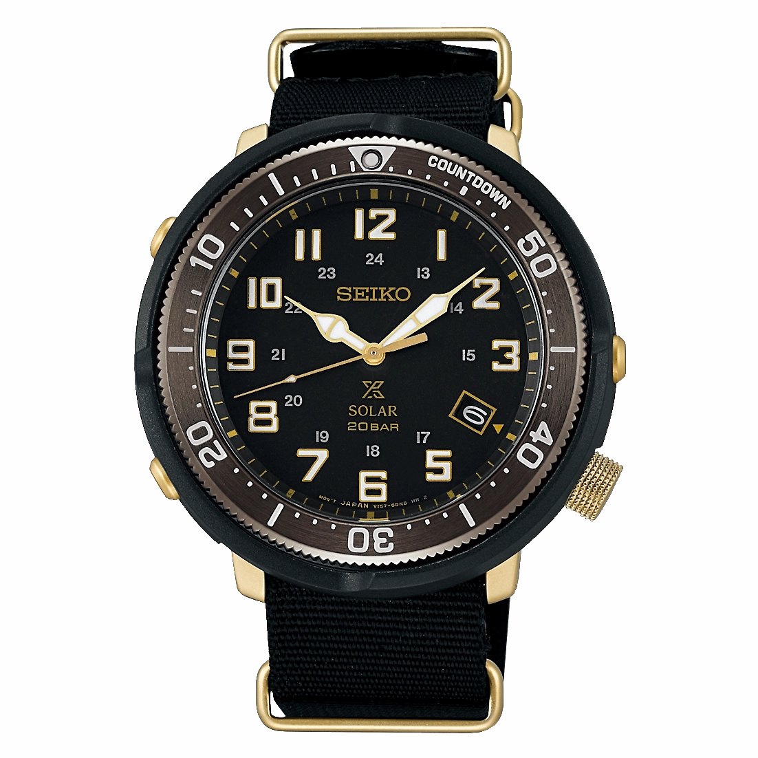 Seiko Prospex Solar Fieldmaster LOWERCASE Special Edition Black Canvas Strap Watch SBDJ028 SBDJ028J (Not For EU Buyers) (LOCAL BUYERS ONLY)