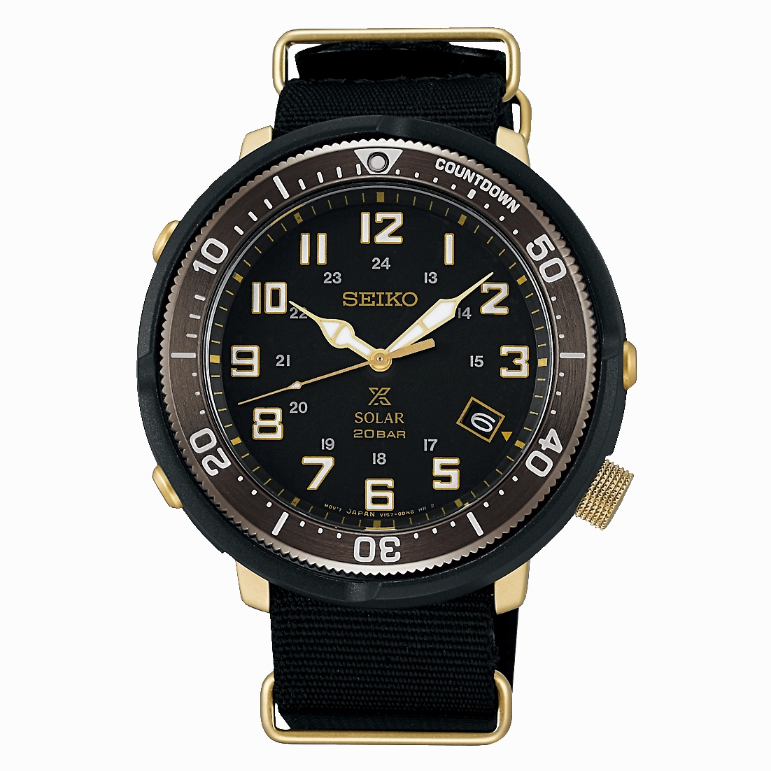 Seiko Prospex Solar Fieldmaster LOWERCASE Special Edition Black Canvas Strap Watch SBDJ028 SBDJ028J (Not For EU Buyers) (LOCAL BUYERS ONLY)