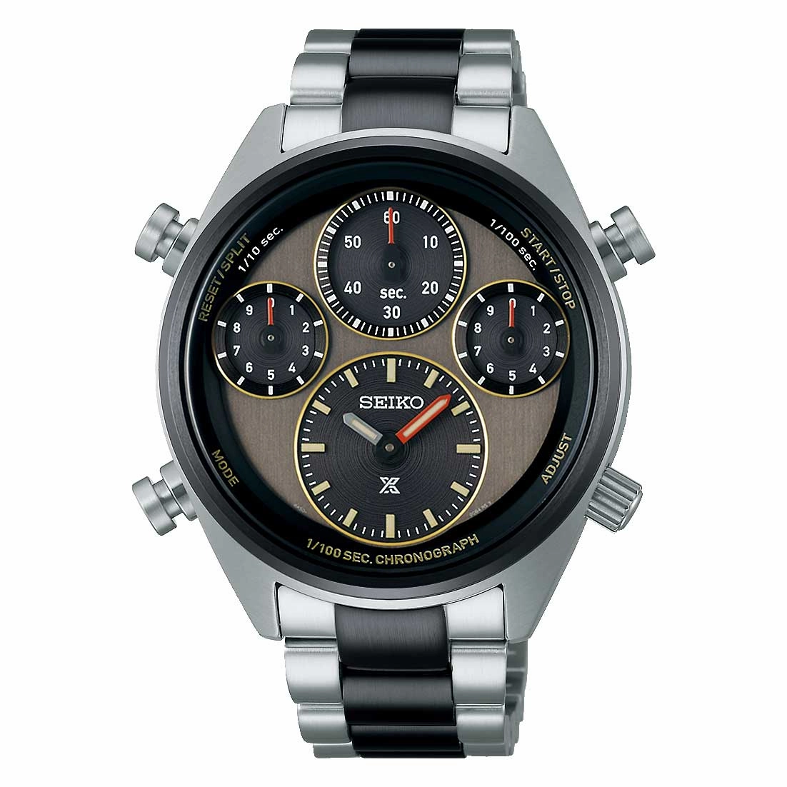 Seiko Prospex Solar Speedtimer Two-Tone Stainless Steel Band Watch SFJ005P1 (Limited Edition of 4,000 pieces) (Not For EU Buyers) (LOCAL BUYERS ONLY)