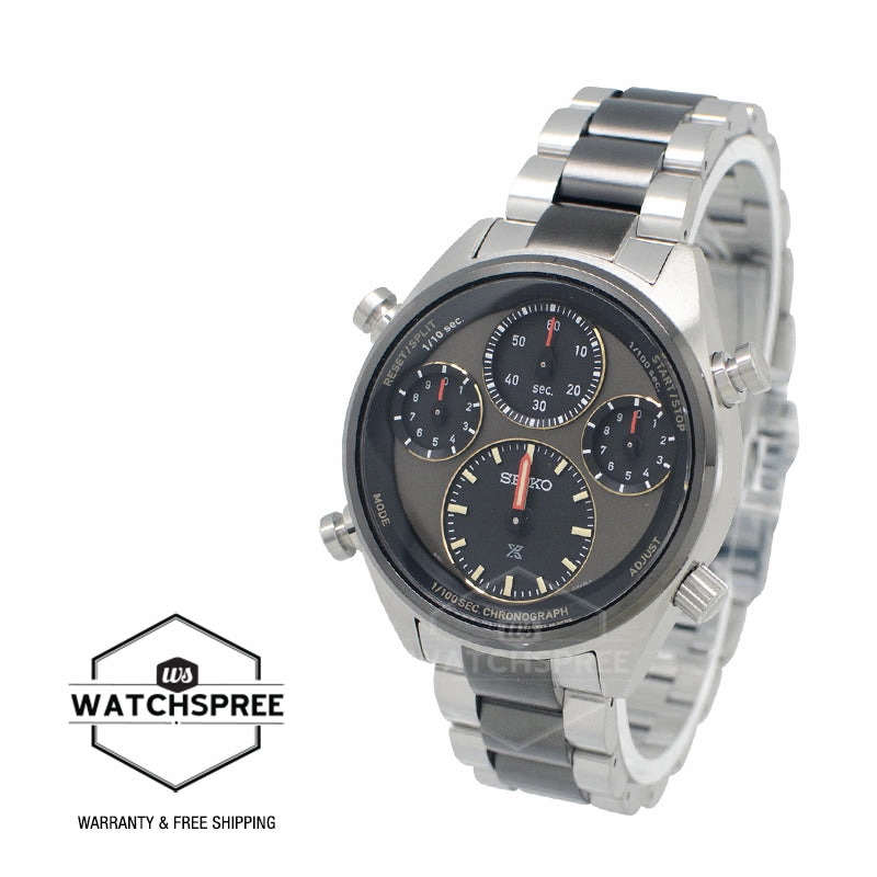 Seiko Prospex Solar Speedtimer Two-Tone Stainless Steel Band Watch SFJ005P1 (Limited Edition of 4,000 pieces) (Not For EU Buyers) (LOCAL BUYERS ONLY)