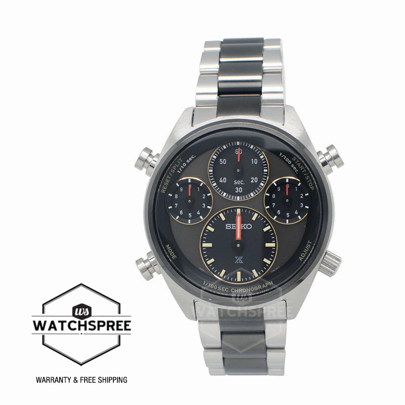 Seiko Prospex Solar Speedtimer Two-Tone Stainless Steel Band Watch SFJ005P1 (Limited Edition of 4,000 pieces) (Not For EU Buyers) (LOCAL BUYERS ONLY)