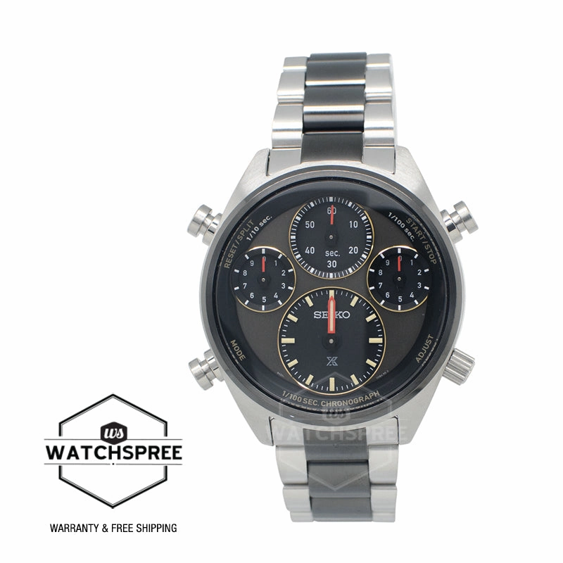 Seiko Prospex Solar Speedtimer Two-Tone Stainless Steel Band Watch SFJ005P1 (Limited Edition of 4,000 pieces) (Not For EU Buyers) (LOCAL BUYERS ONLY)