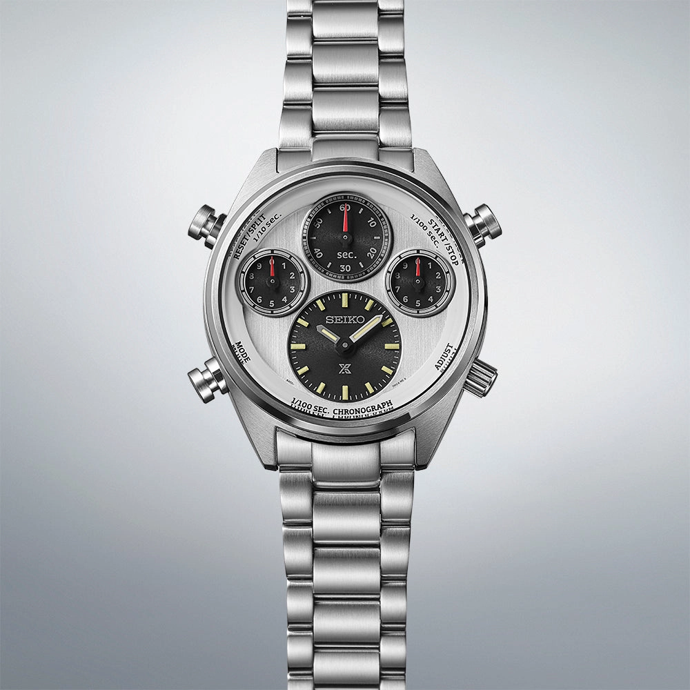 Seiko Prospex Speedtimer 1/100th Chronograph Solar 100th Annivesary Watch SFJ009P1 - Limited Edition