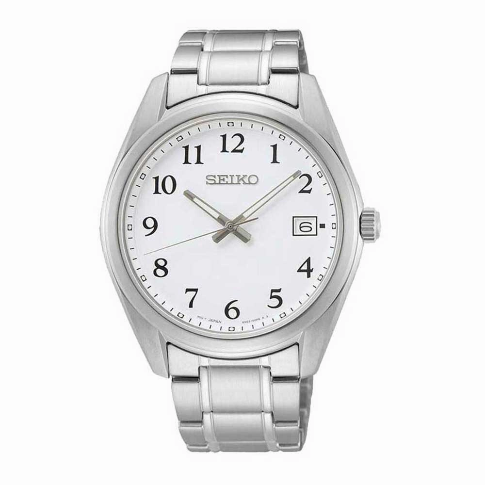 Seiko Quartz Stainless Steel Band Watch SUR459P1