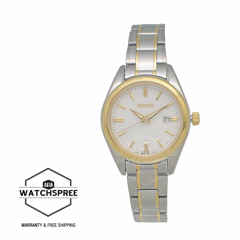 Seiko Women's Quartz Two-Tone Stainless Steel Band Watch SUR636P1
