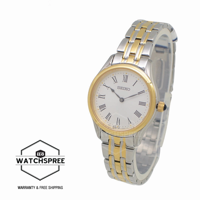 Seiko Women's Quartz Two-Tone Stainless Steel Band Watch SWR070P1