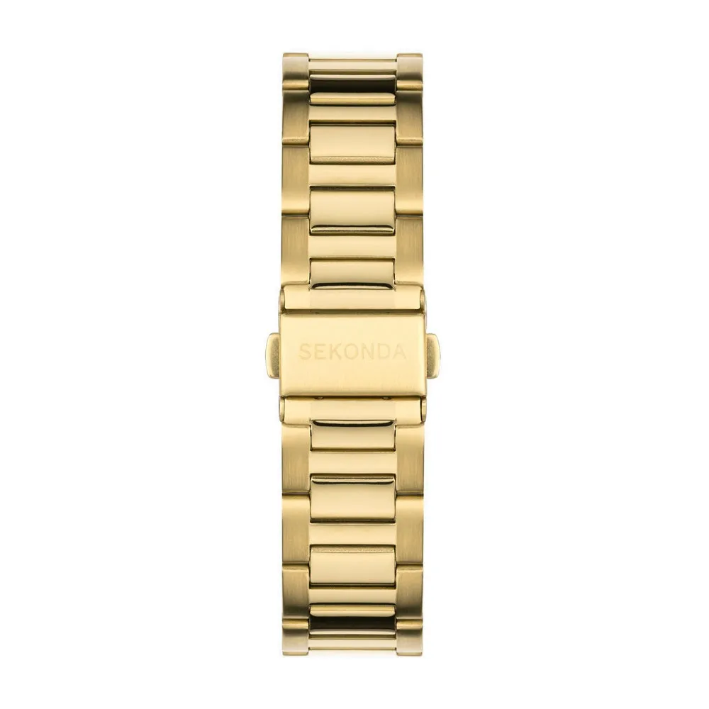 Sekonda Circuit Chronograph Mens Gold Plated Watch 30203