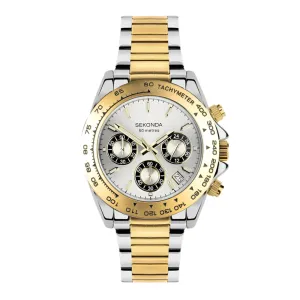 Sekonda Circuit Chronograph Men's Watch 30254 - Two Tone