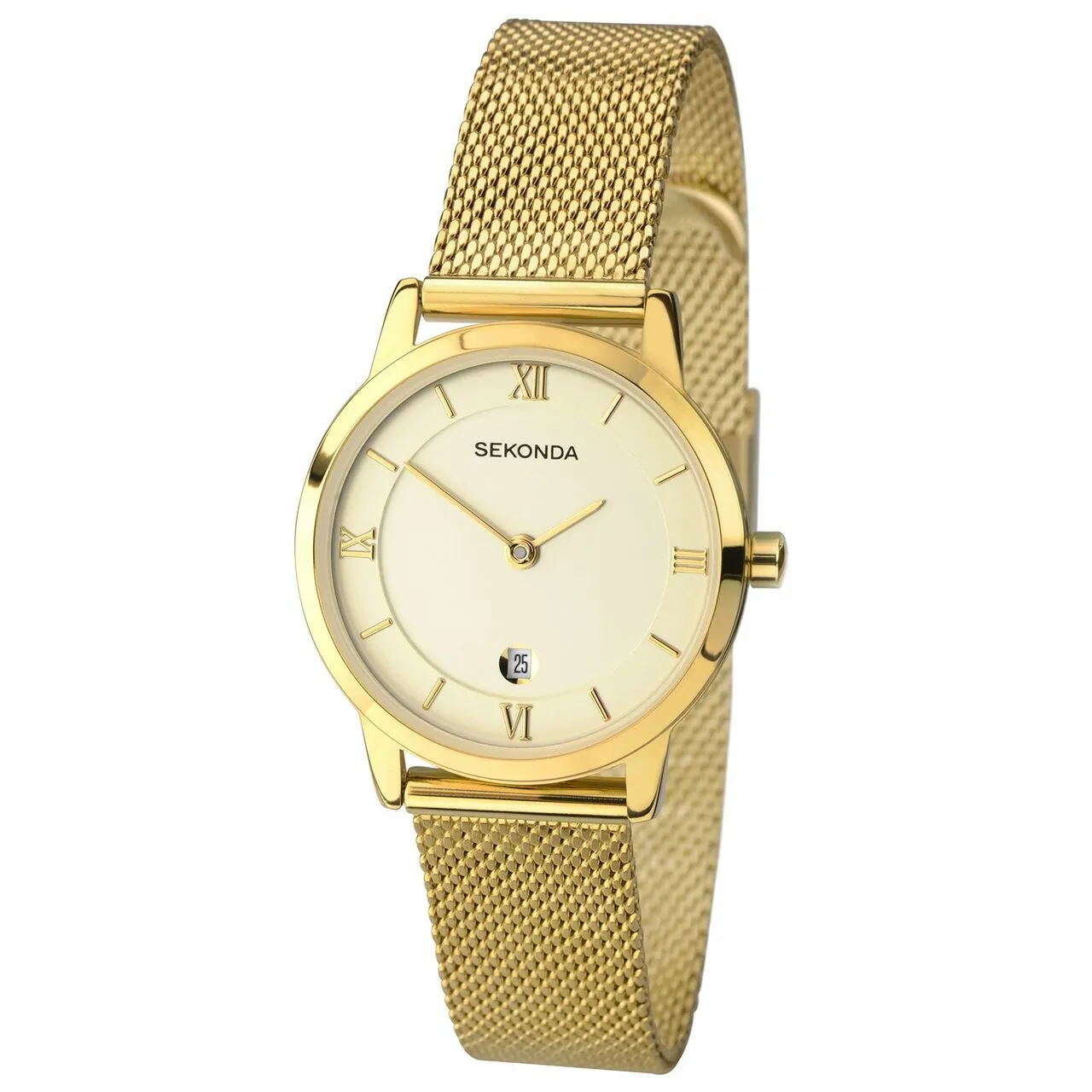 Sekonda Gold Colour Gold Dial Womens Watch