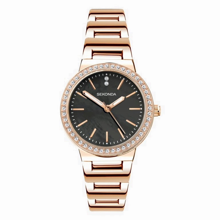 Sekonda Amelia Rose Crystal Set Ladies Watch 40530