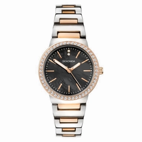 Sekonda Amelia Rose Two Tone Crystal Set Ladies Watch 40493