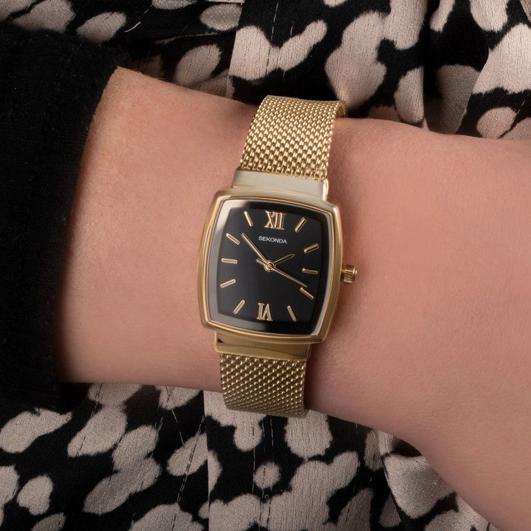 Sekonda Black Dial Ladies Watch 40383