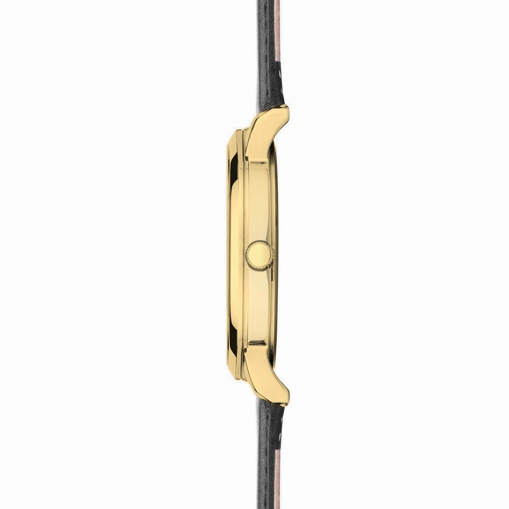 Sekonda Classic Easy Reader Gold Plated Leather Strap Mens Watch 30130