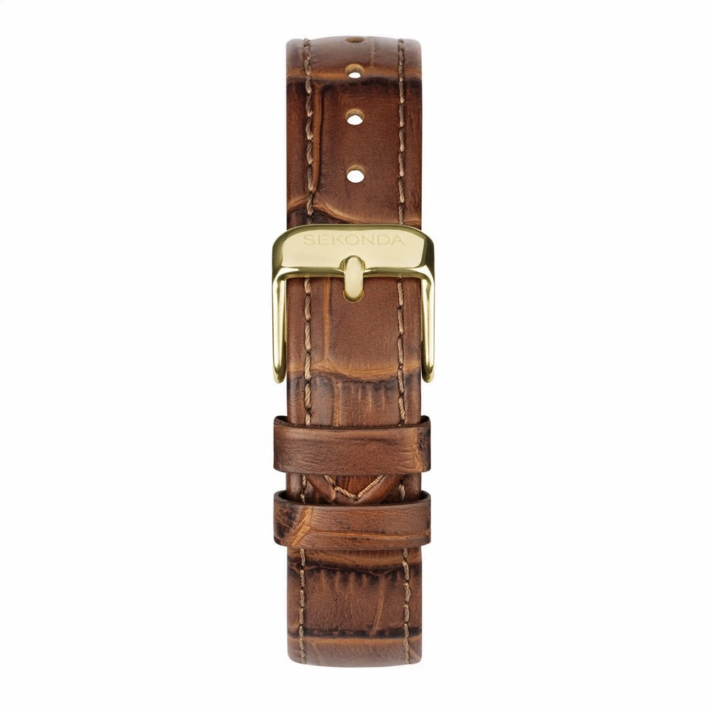Sekonda Colette Ladies Watch Classsic Collection Brown Strap 40695