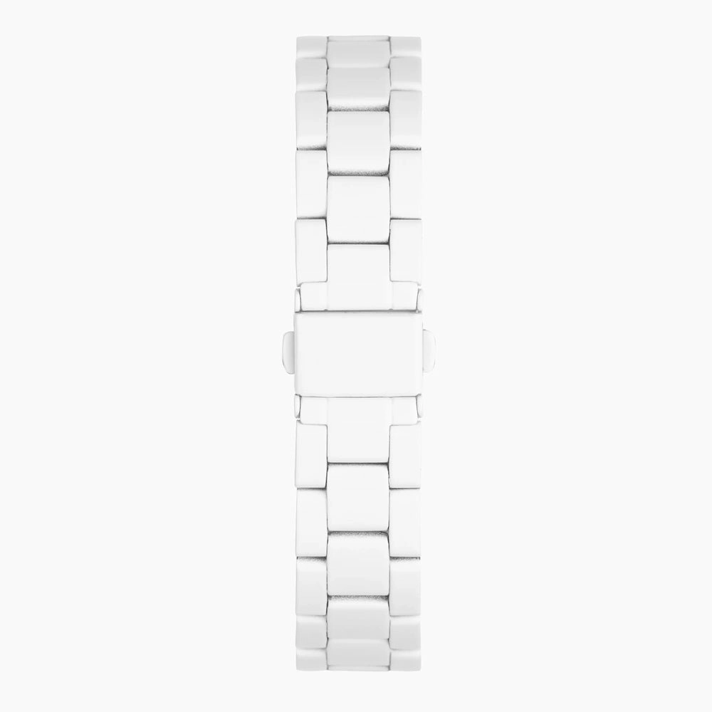 Sekonda Margot White Dial and Stone Set Bezel Ladies Watch 40687