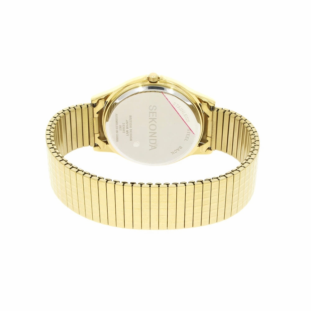 Sekonda Mens Gold Plated Expander Watch 3136B