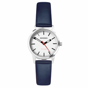 Sekonda Nordic Leather Strap Ladies Watch Blue 40484