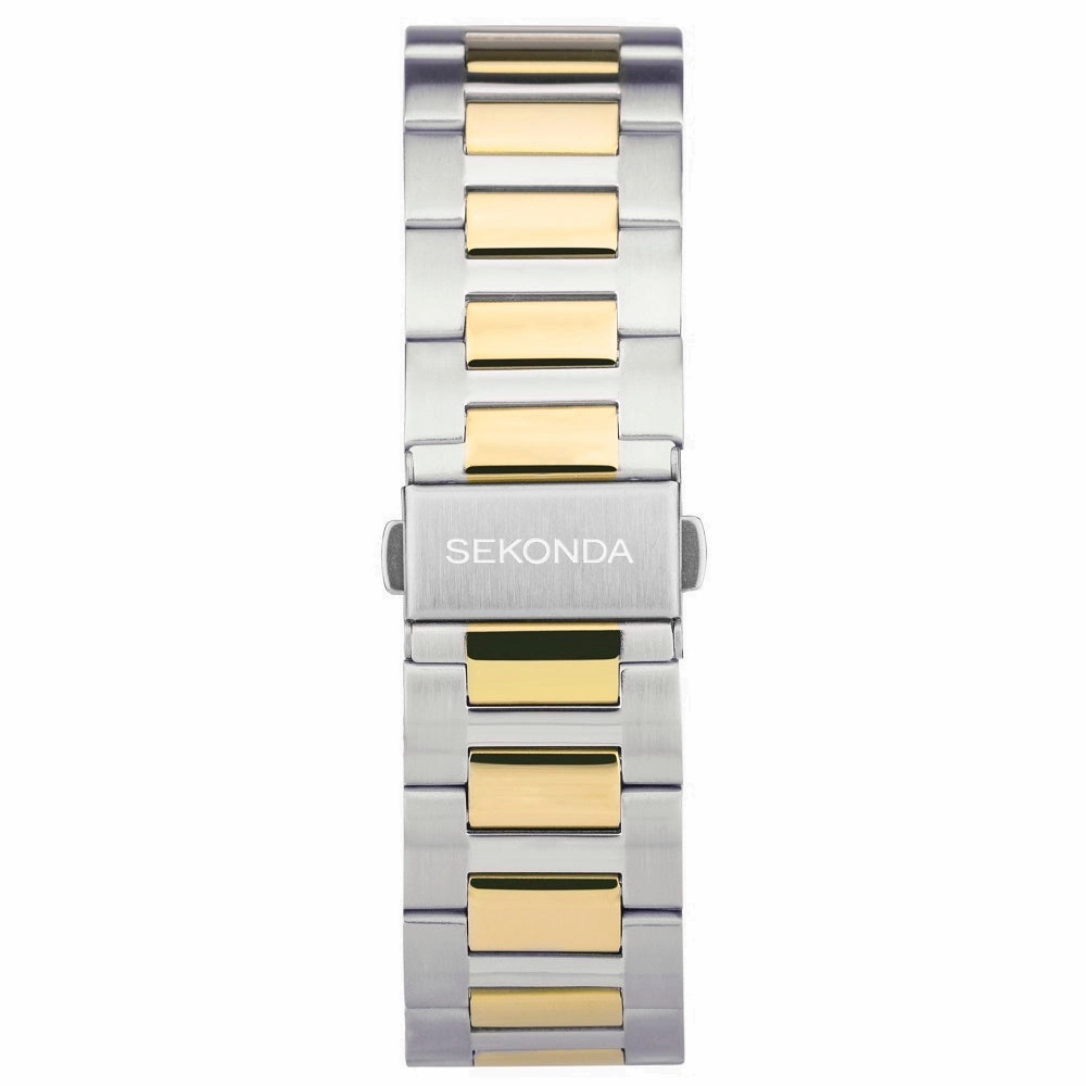 Sekonda Ocean Two Tone Black Dial Men's Watch 30139