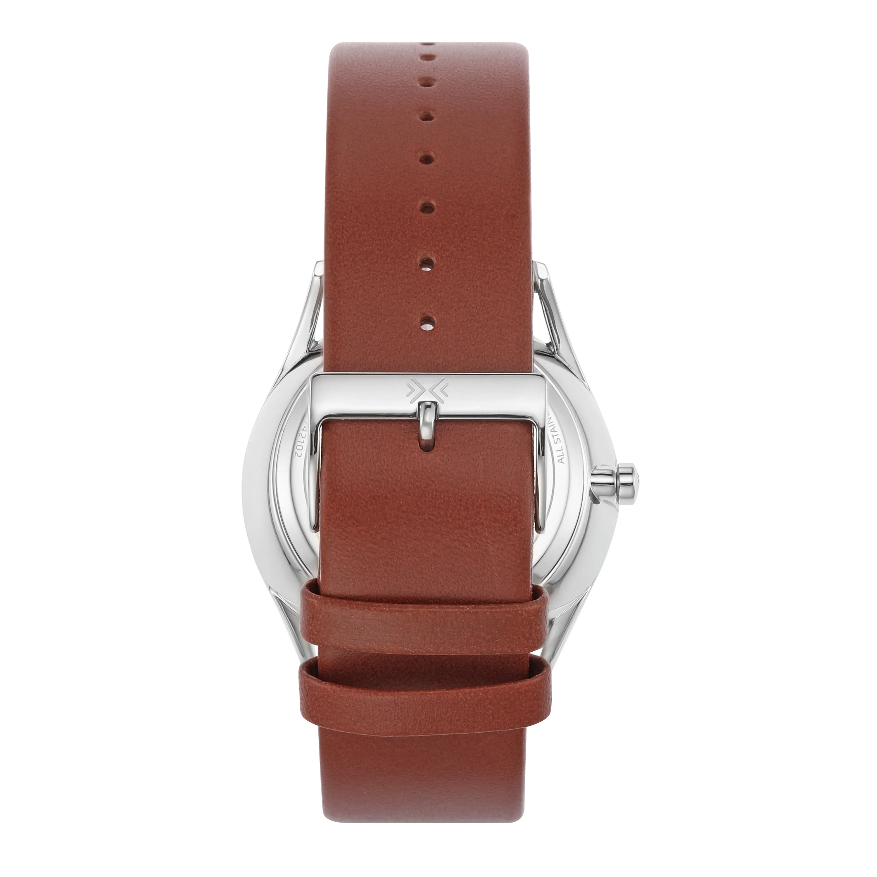 Skagen Holst Medium Brown Leather Watch with Luminous Hands SKW6086