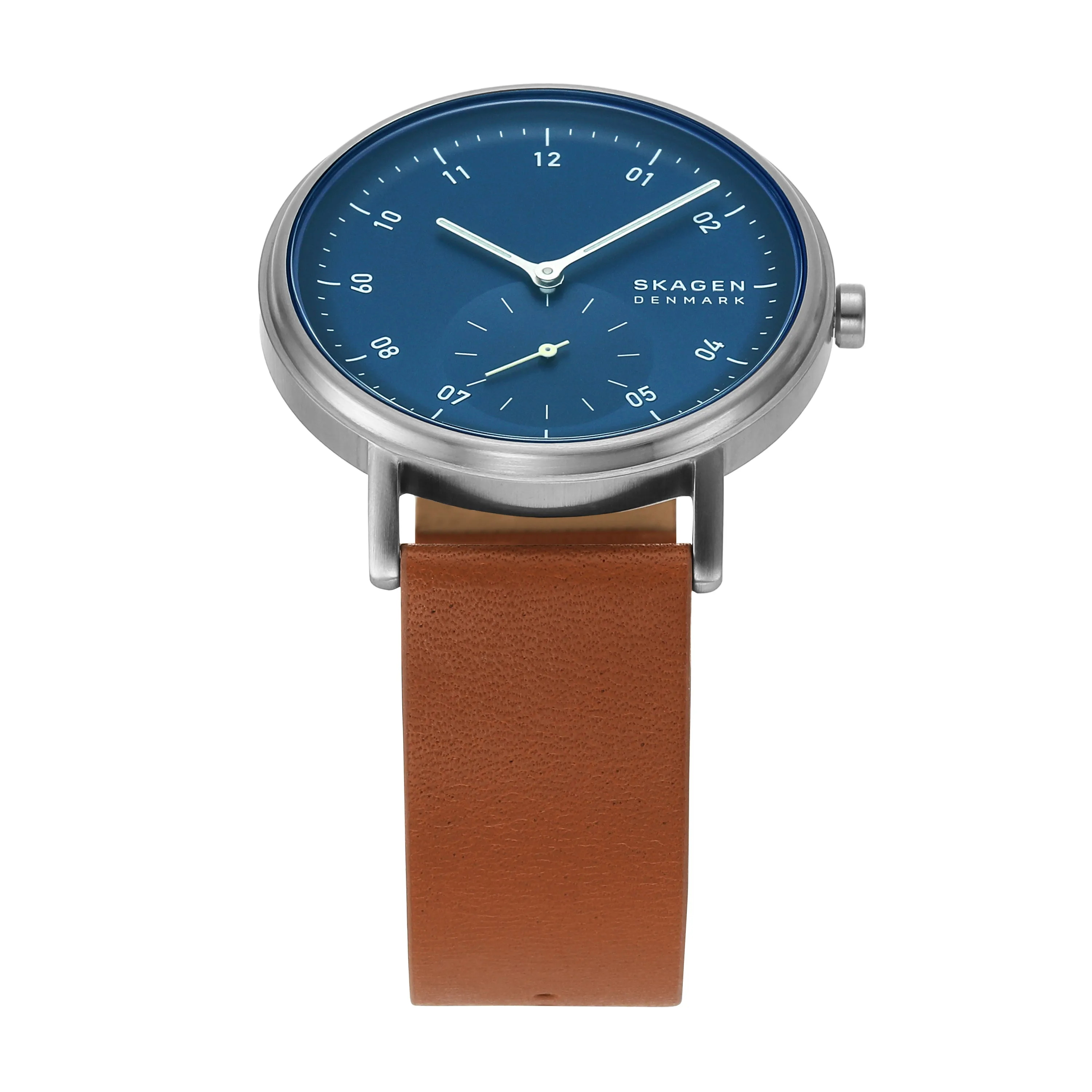 Skagen Kuppel Stylish Leather Strap Watch SKW6888